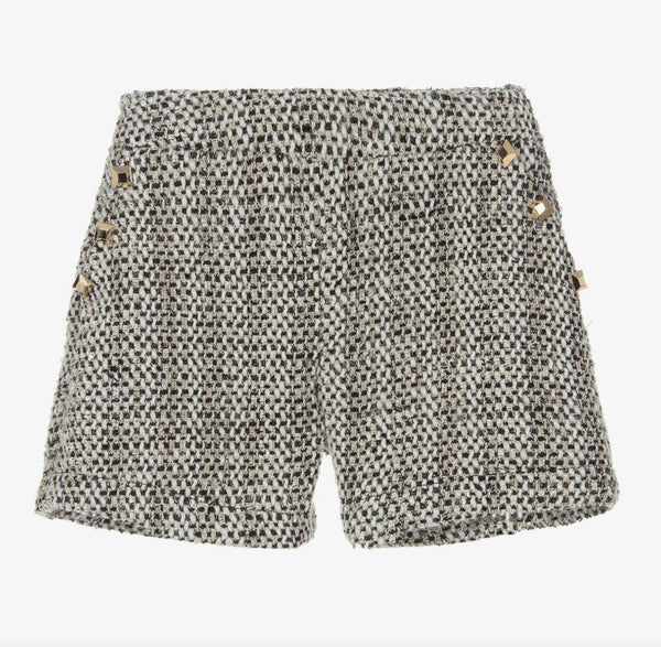 H Love - Multicolor Tweed Shorts