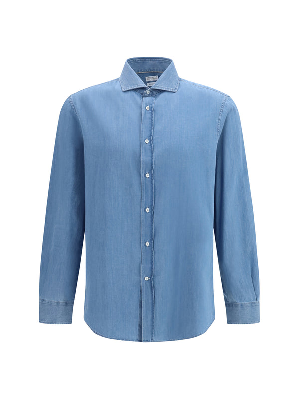 Denim Shirt in Very Light Blue