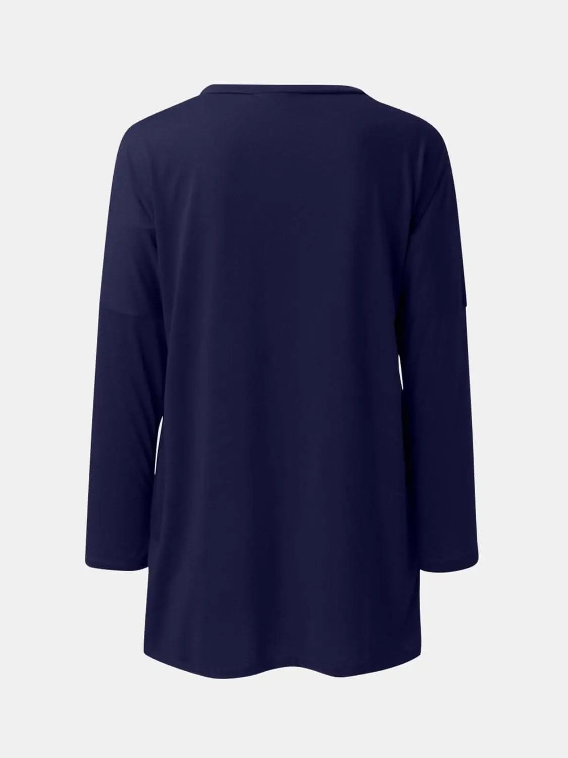 Trendsi Pocketed long sleeve tee - chic style