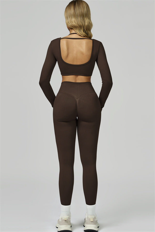 The Prime Long Sleeve Crop Top Leggings 2-Piece Set