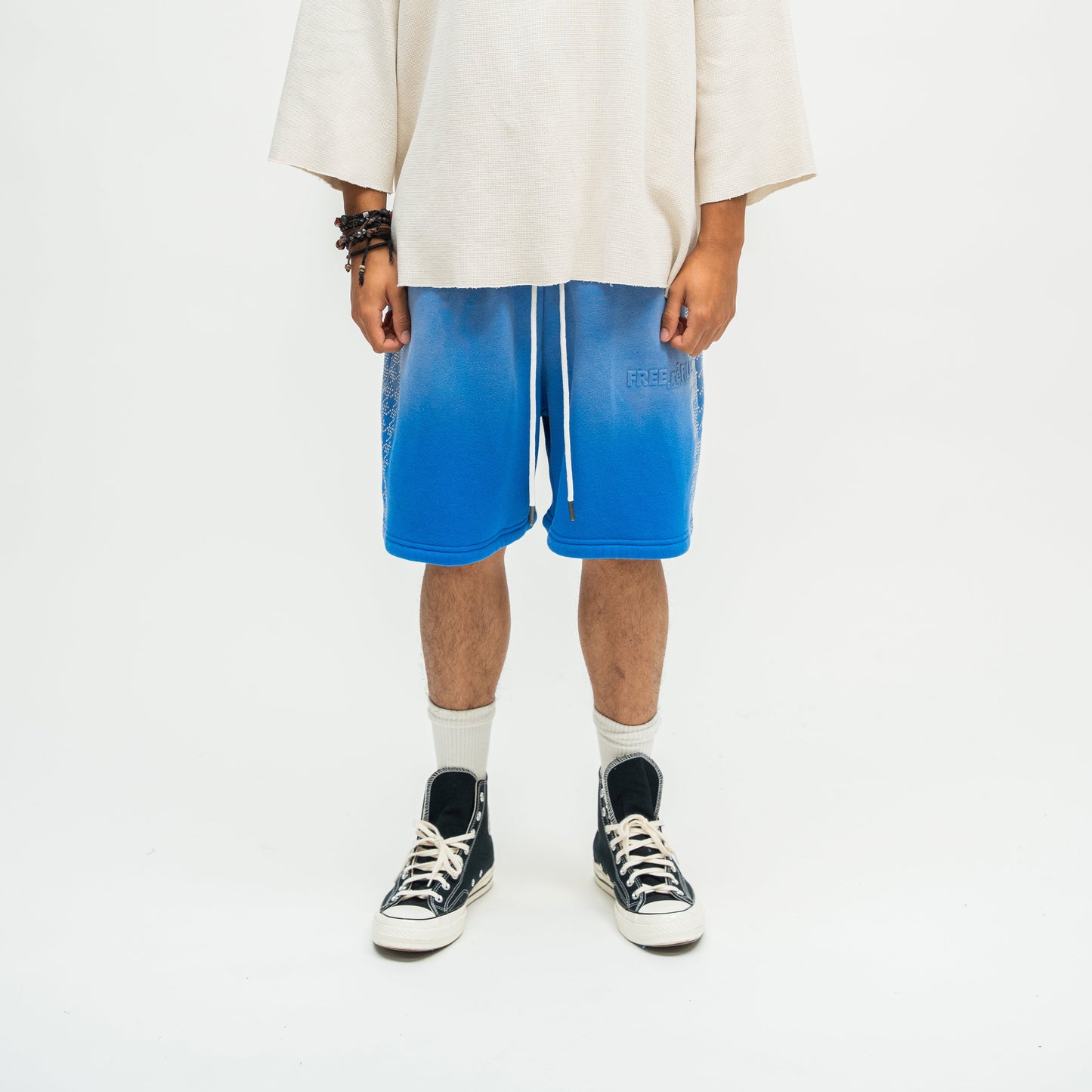 FR Star Stud Shorts - Blue