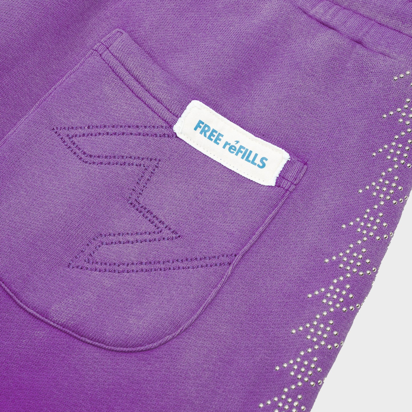 FR Star Stud Shorts - Purple