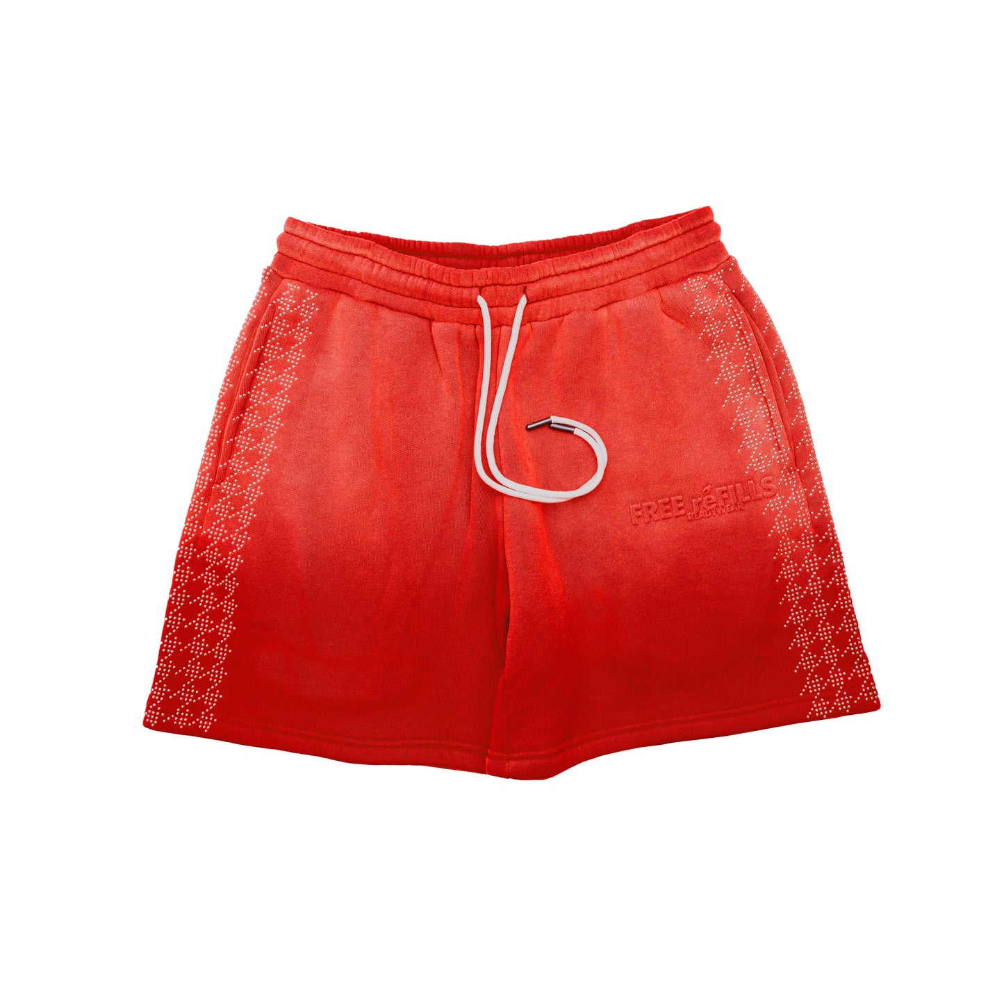 FR Star Stud Shorts - Red
