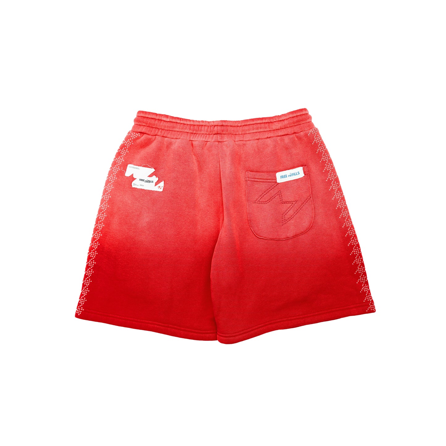 FR Star Stud Shorts - Red