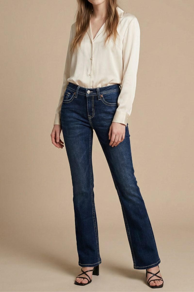 Stevie TUMMY CONTROL HIGH RISE SLIM FLARE JEANS  *Signature*