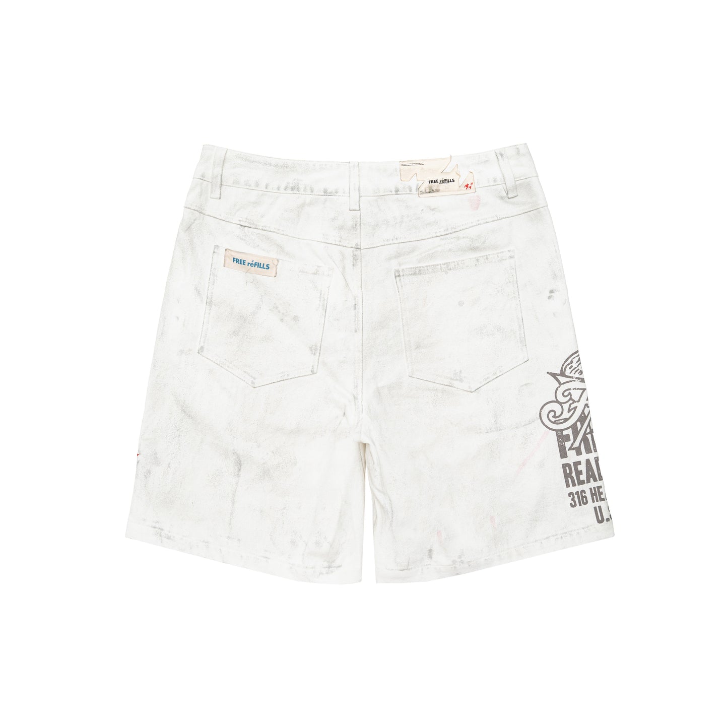 Service Grunge Carpenter Shorts - Cream