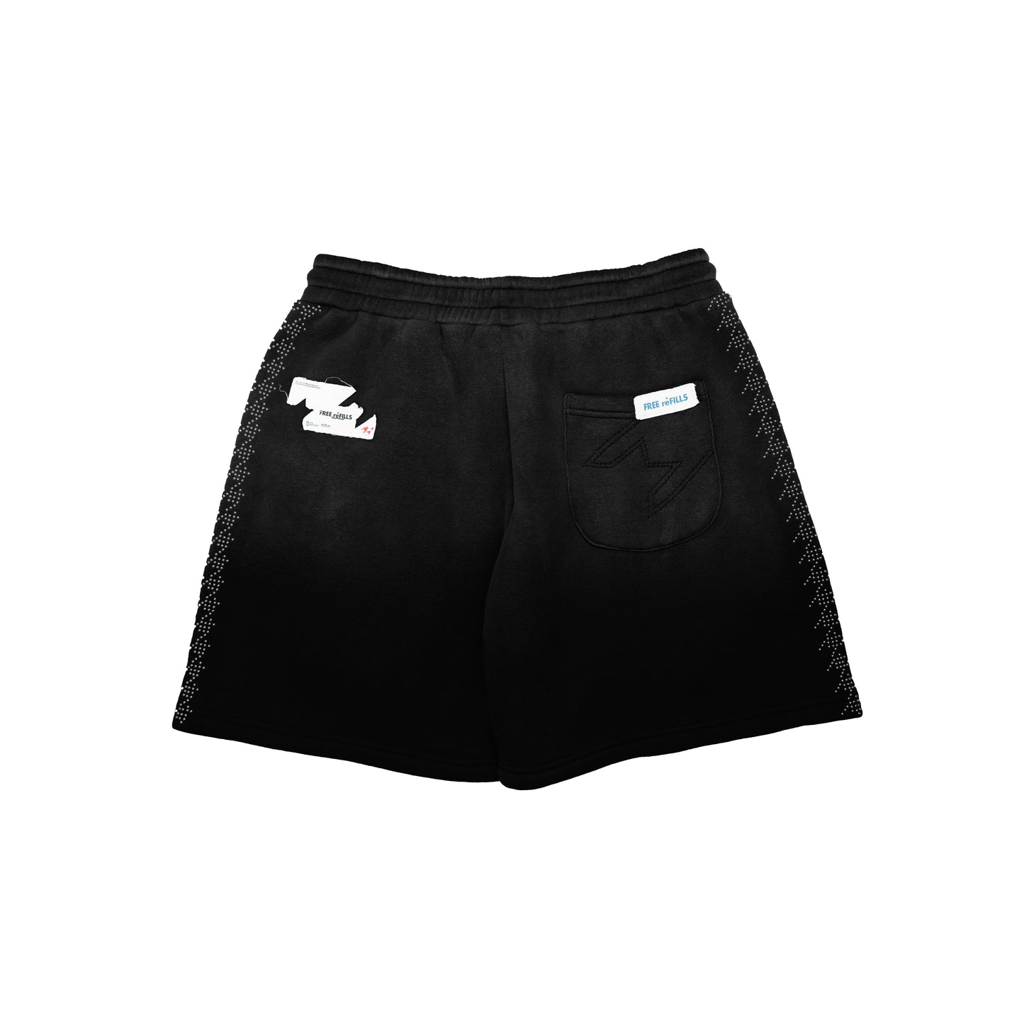 FR Star Stud Shorts - Black
