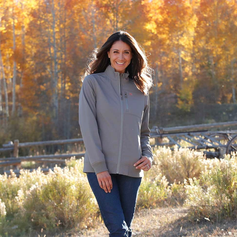 Grey Bonded Jacket | Cinch Womens