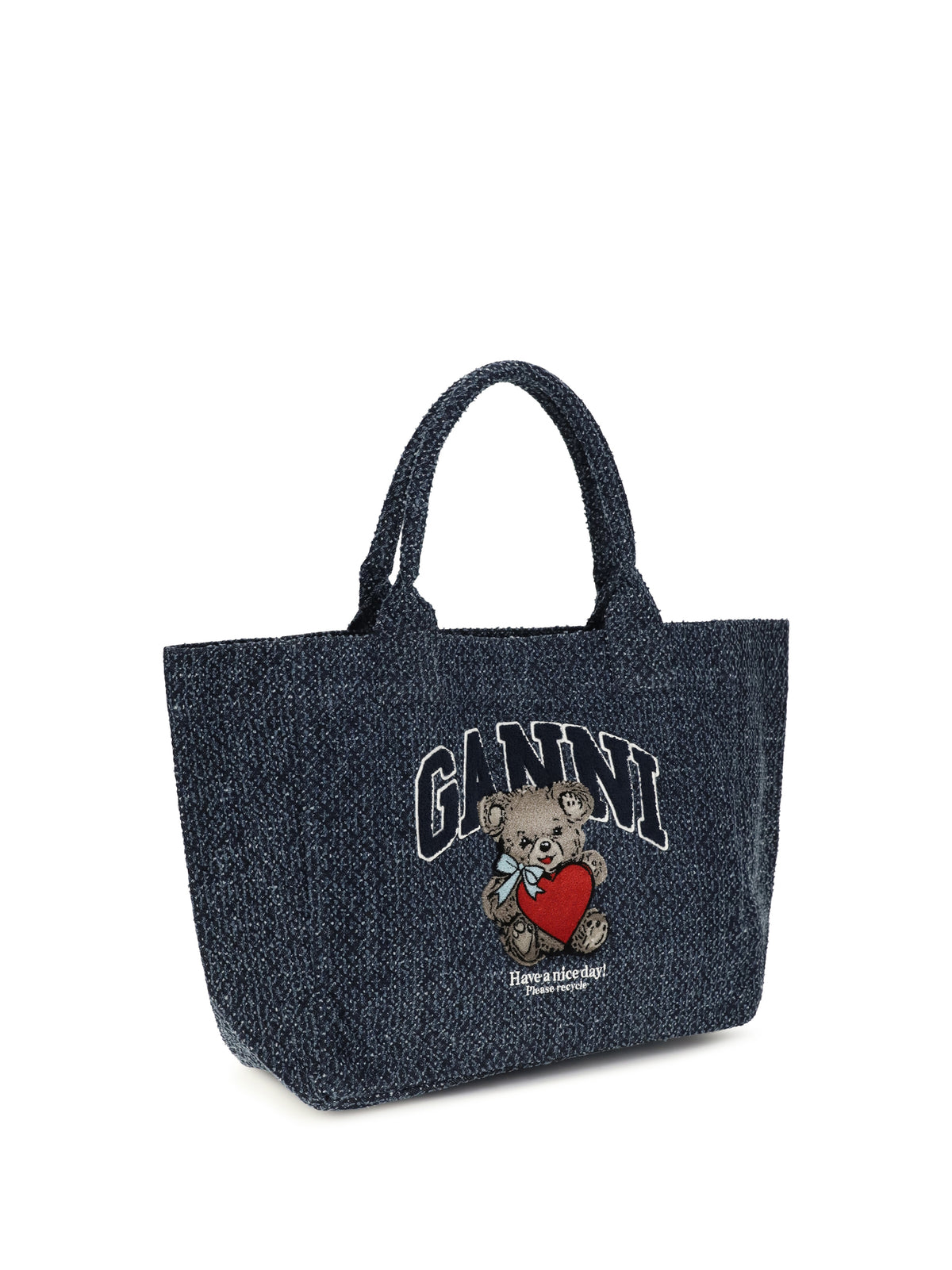 Logo Denim Tote Bag