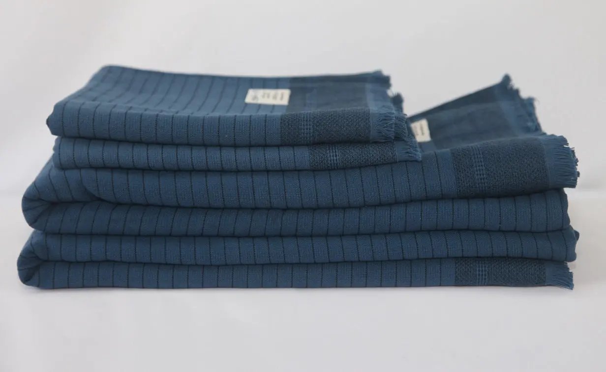 Turkish Terry Towel Set Softness - Del Mar Navy