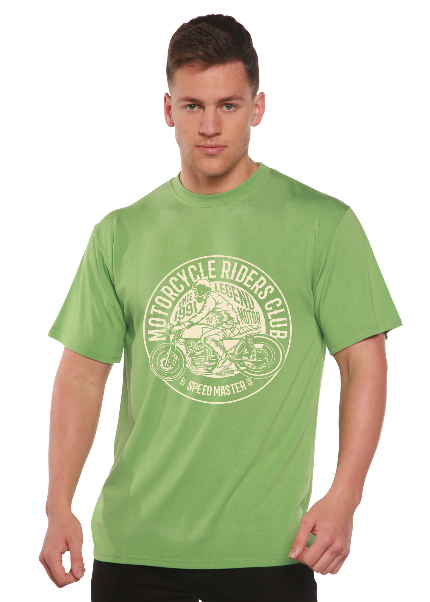 Motorcycle Riders Club Men's Bamboo Viscose/Organic Cotton Short Sleeve Graphic T-Shirt