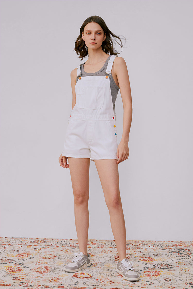 Rainbow Overall Shorts HJ109