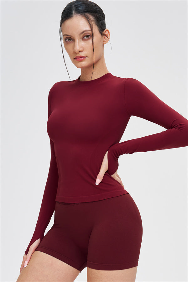 The Whim Long Sleeve T-shirt Shorts 2-Piece Set