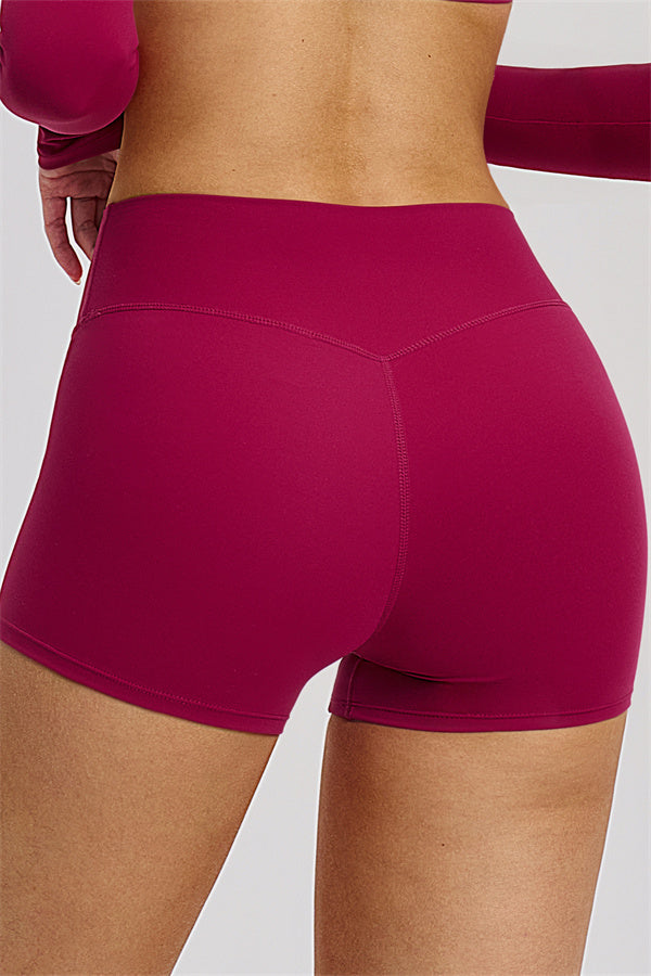 The Zestful Long Sleeve Crop Top Shorts 2-Piece Set