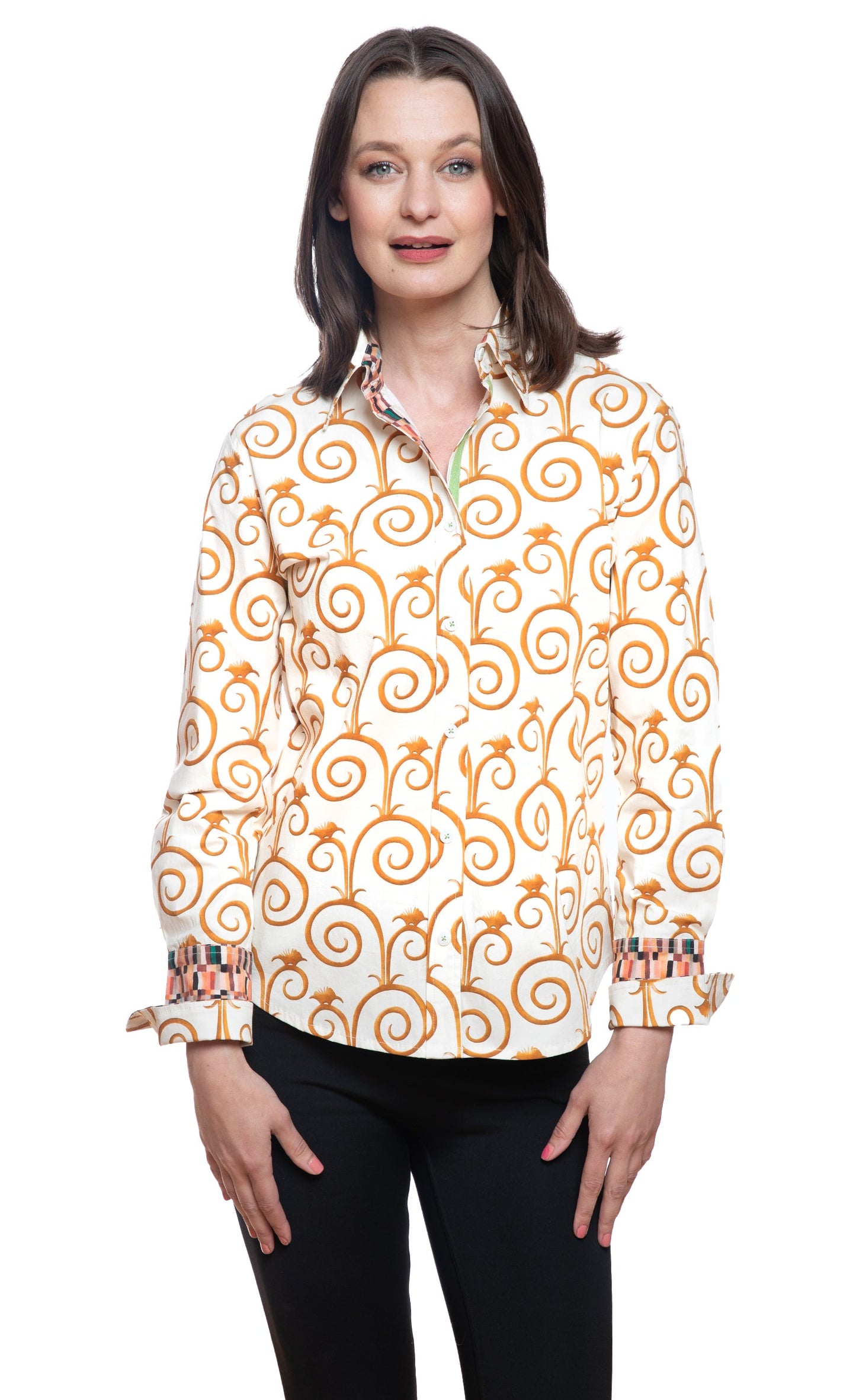 Rome Shirt Gold and White Swirl Pint