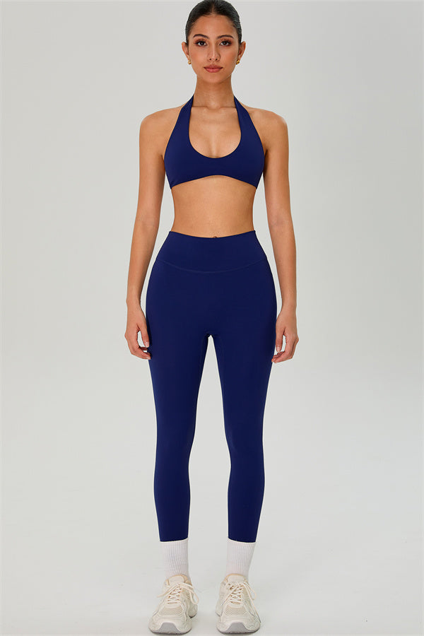 The Solid Sports Bra Leggings 2-Piece Set