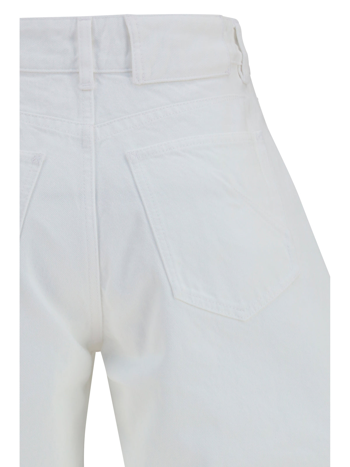Jeans Barrel White Denim