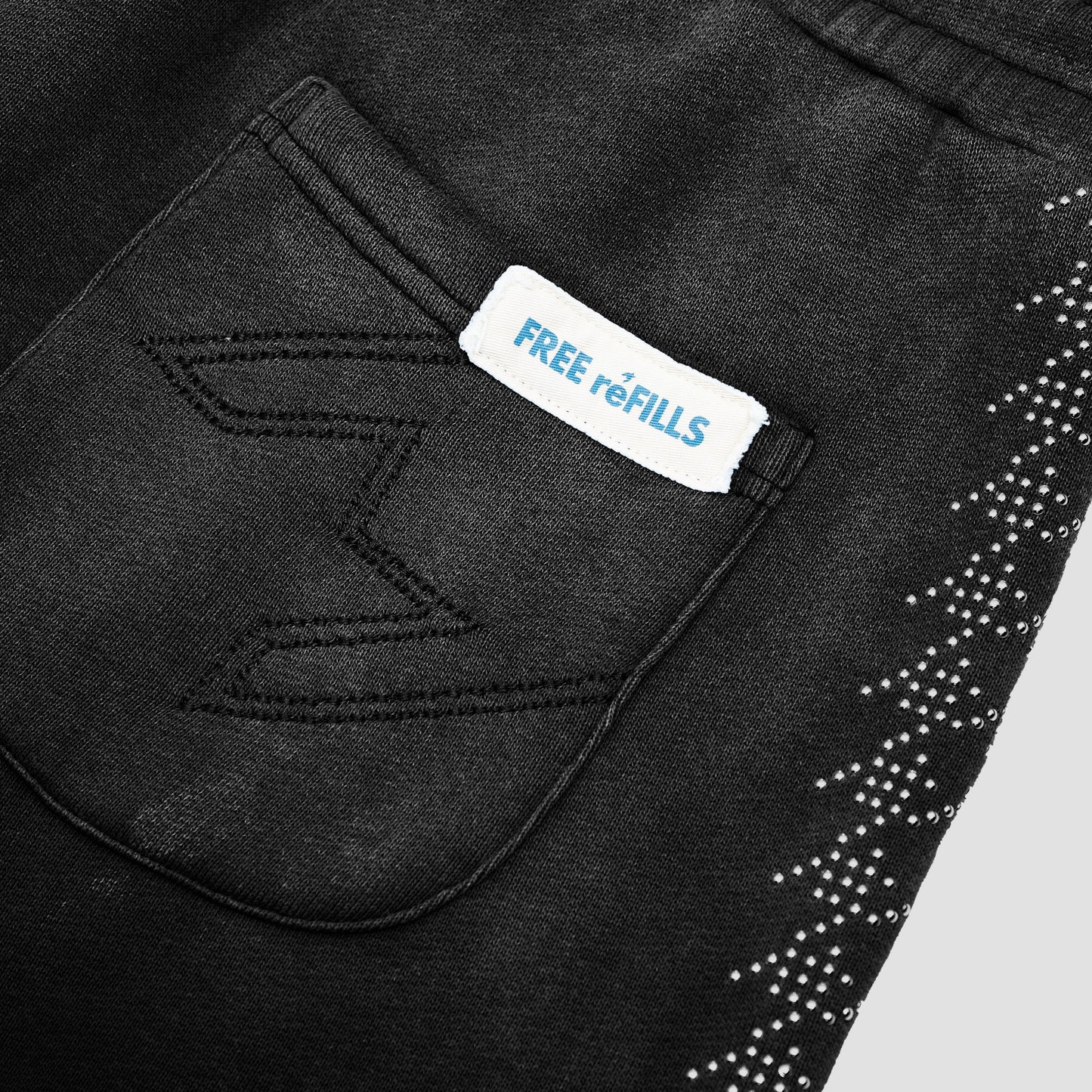 FR Star Stud Shorts - Black