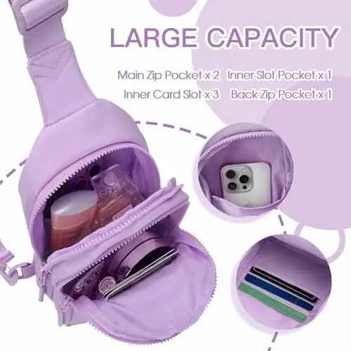 Sling Bag - Personalized Initial - Cute Crossbody Chest Bag