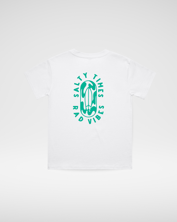 SALTY TIMES TEE - WHITE