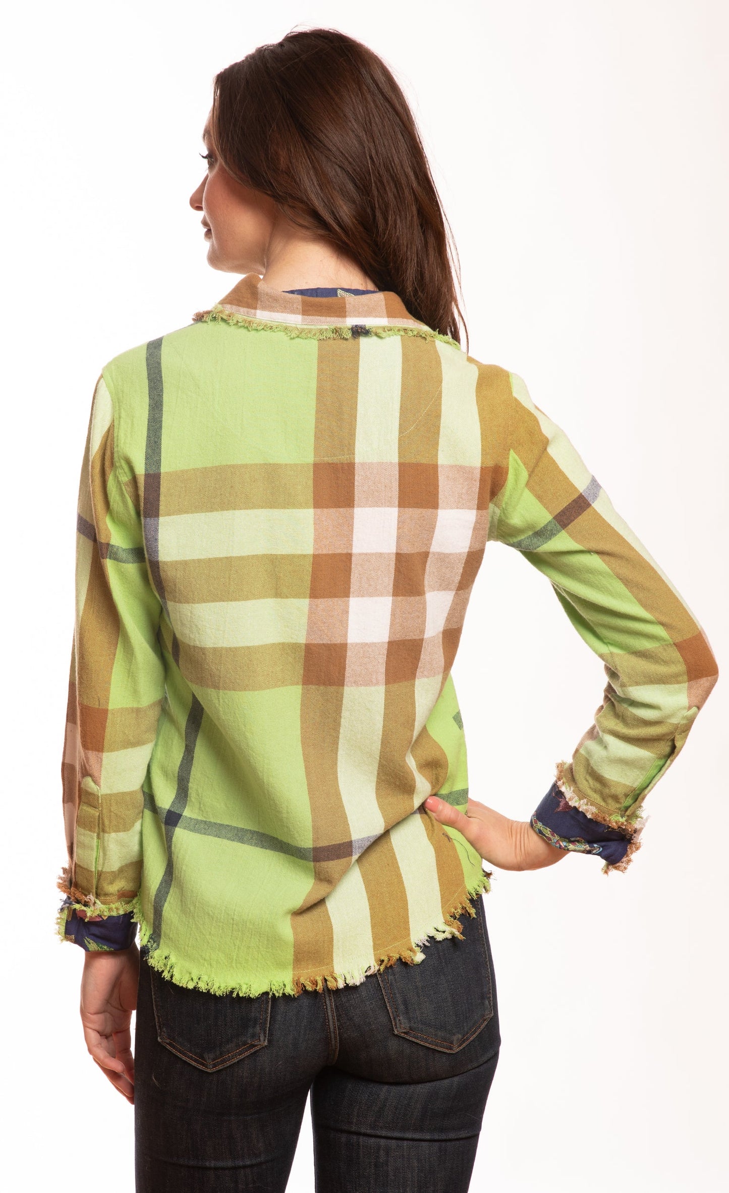 Cape Cod Green Khaki Yarndyed Plaid