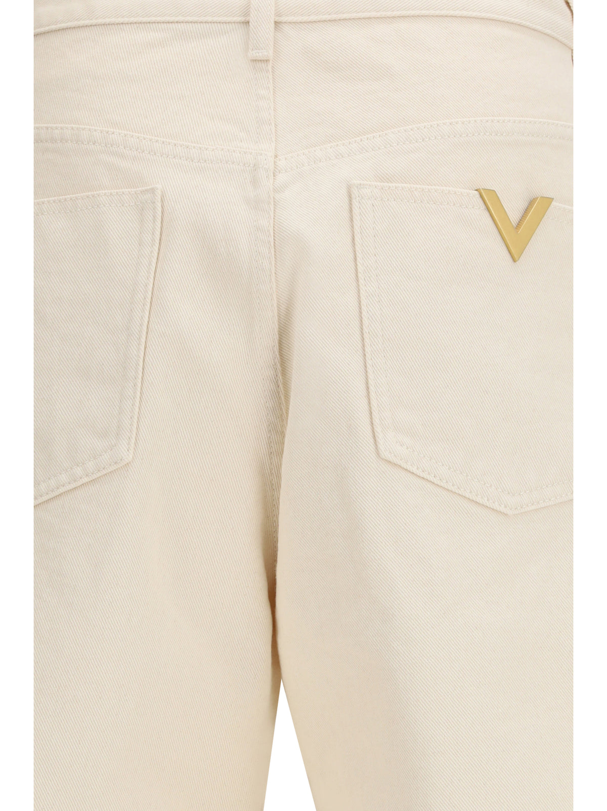 Valentino Denim Trousers Ivory, view 3