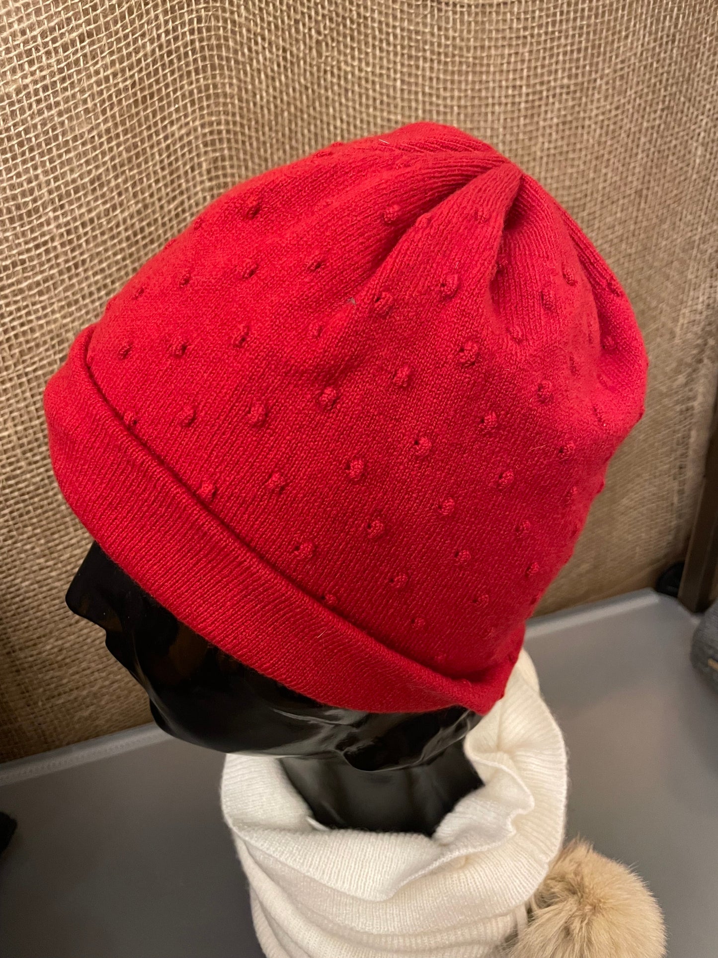 Hat: Muumtei Reversible 100% Cashmere