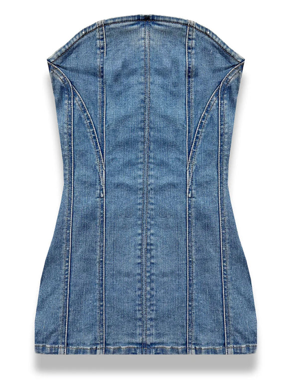 Katie J - Mid Wash Denim Dress