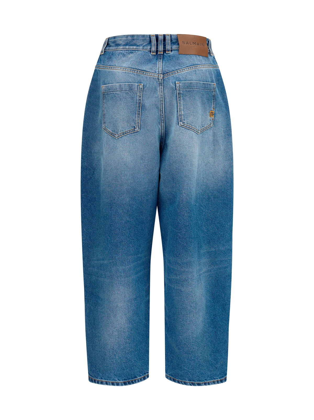 Barrel Jeans with Asymmetric Front