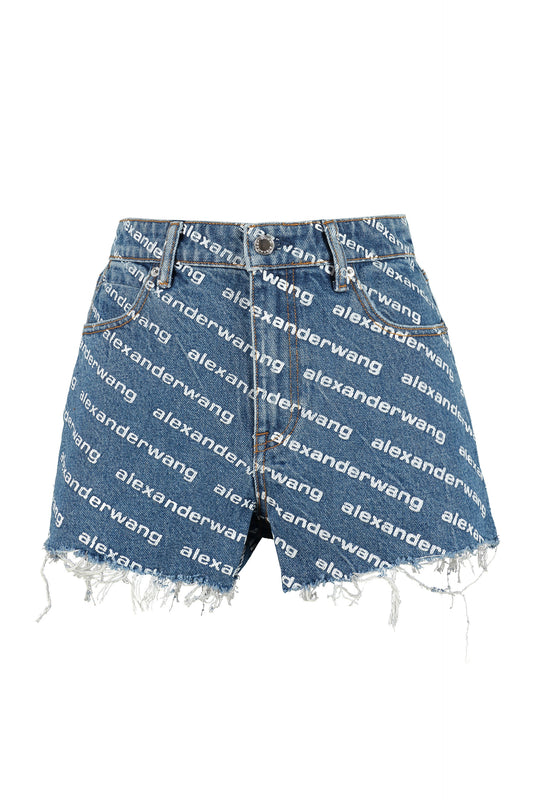 Bite Shorts with Logo Print