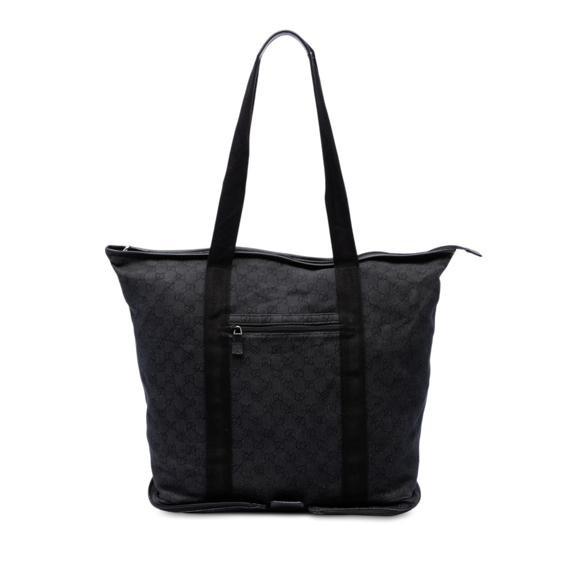 Tote Bag GG Denim Black (Pre-Owned)