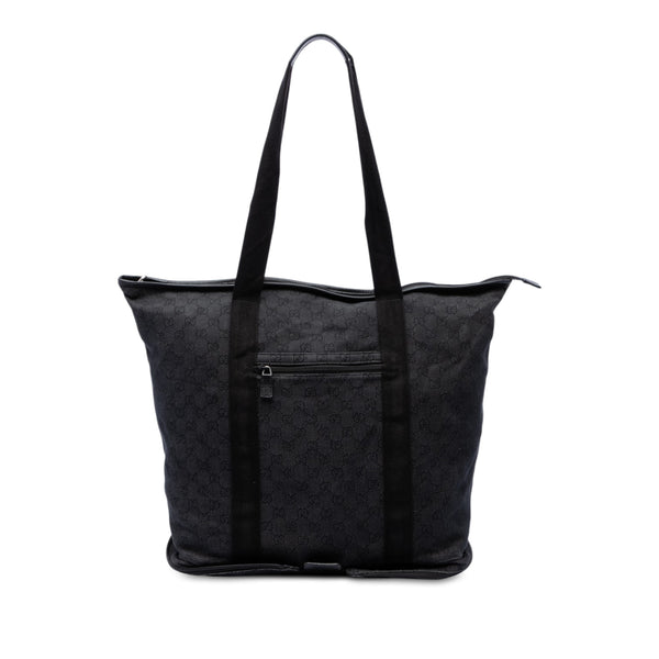 Tote Bag GG Denim Black (Pre-Owned)