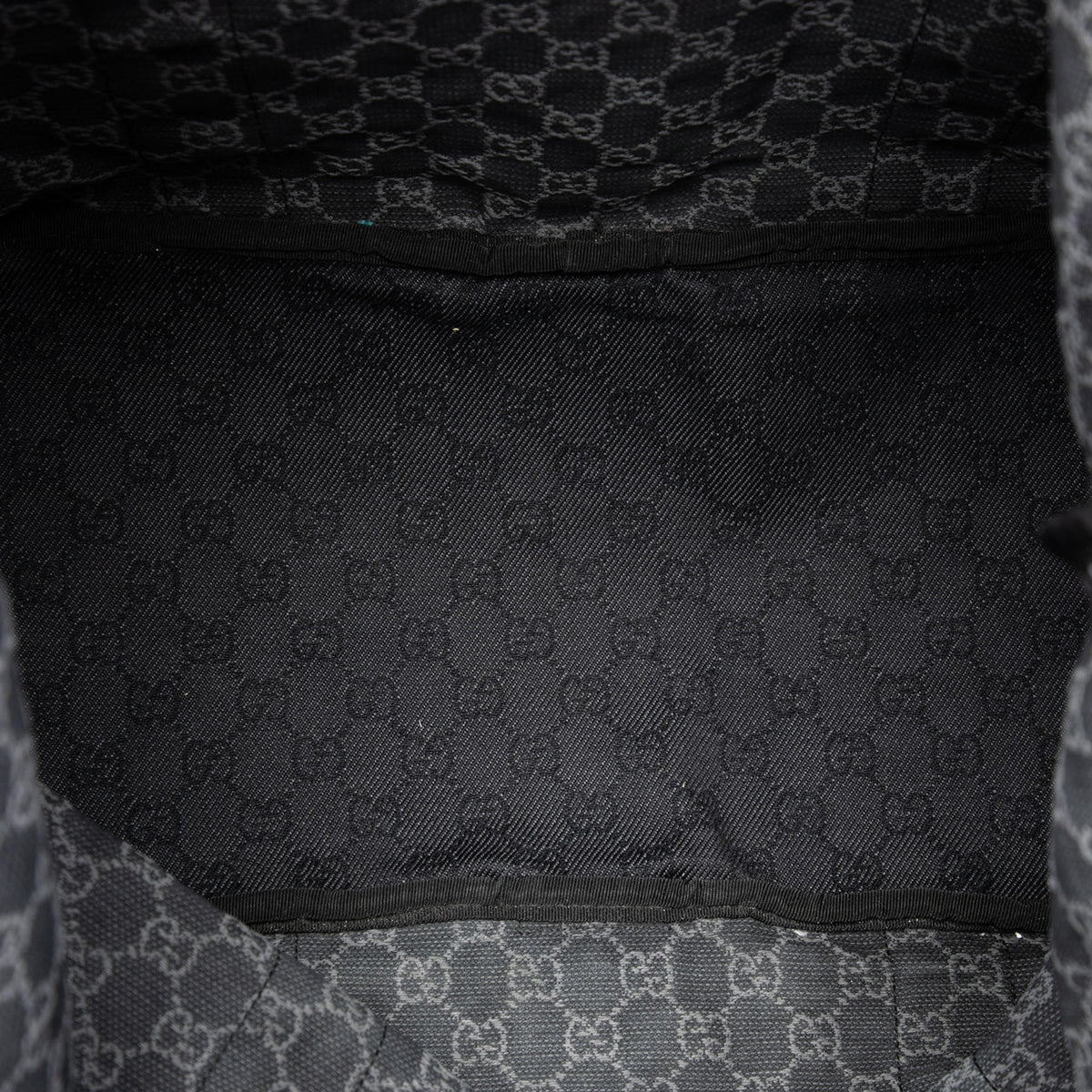 Tote Bag GG Denim Black (Pre-Owned)