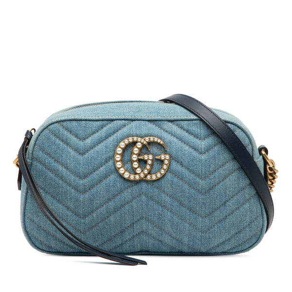 Crossbody Bag GG Marmont Denim (Pre-Owned)