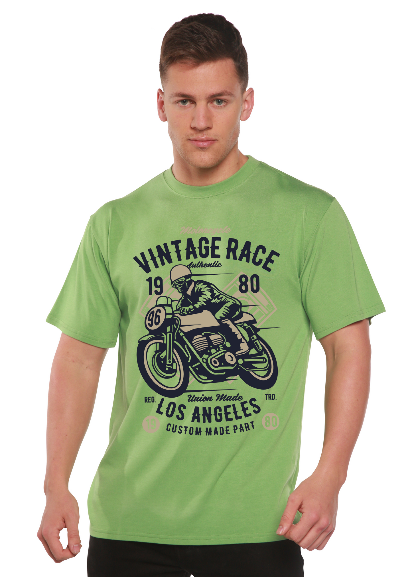 Vintage Race Spun Bamboo® Men's Bamboo Viscose/Organic Cotton Short Sleeve Graphic T-Shirt