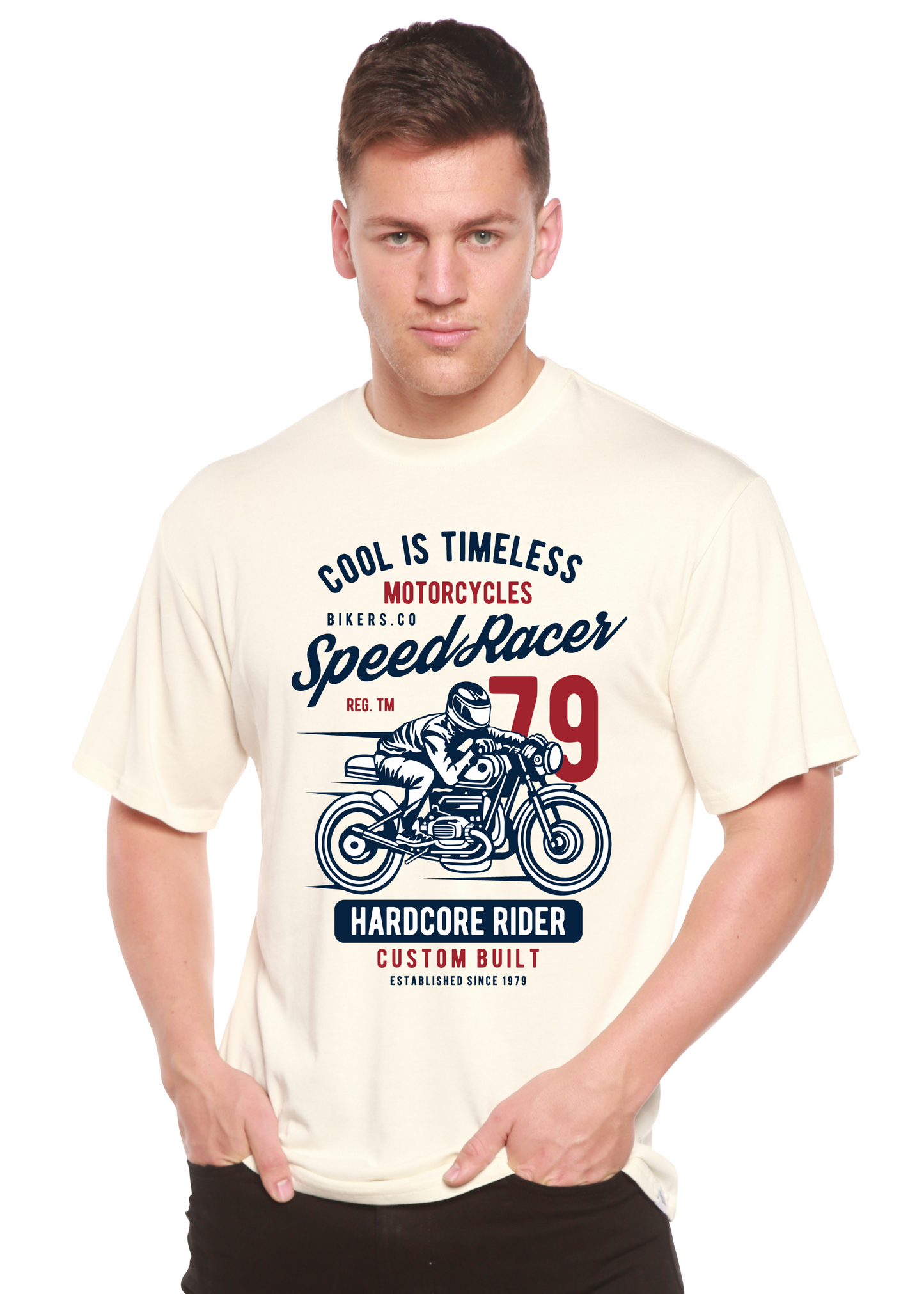 Speed Racer Spun Bamboo® Men's Bamboo Viscose/Organic Cotton Short Sleeve Graphic T-Shirt