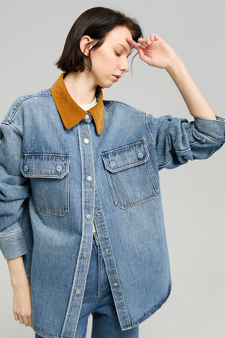 California Sunset Denim Shirt HJ902