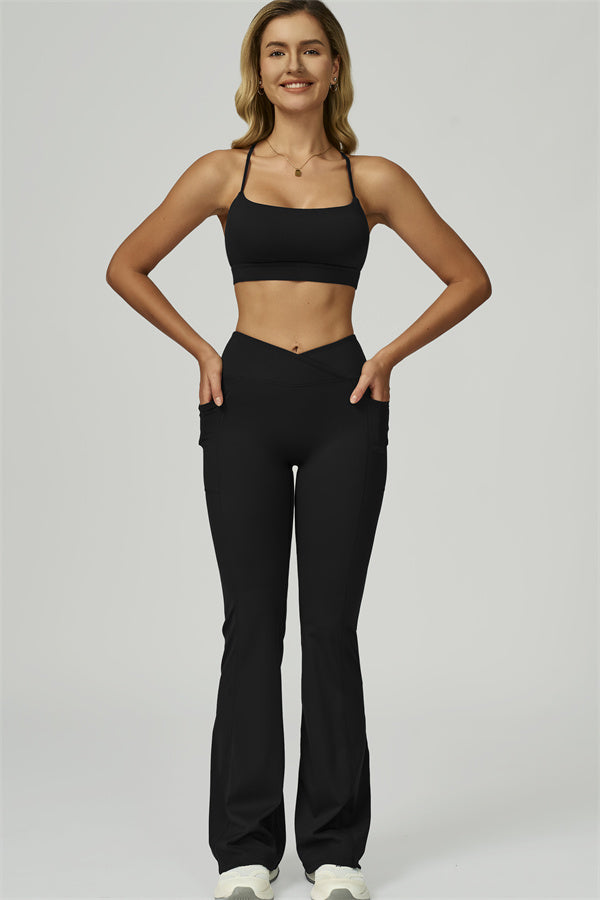 The Flourish Sports Bra Flared Leggings 2-Piece Set