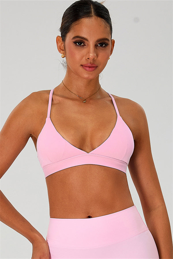 The Ember Sports Bra Crop Top Flared Leggings 3-Piece Set