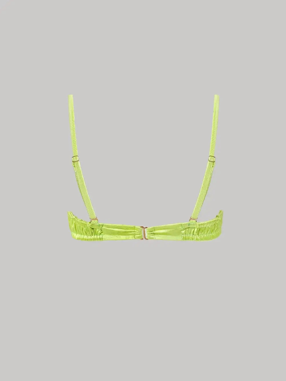 Bikini Top - Adjustable Ruched - Chartreuse Swimwear