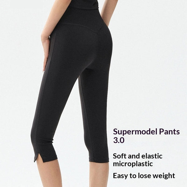 High-Waist Slim-Fit Yoga Leggings for Women – 7/8 Length Tight Fit Fitness Pants
