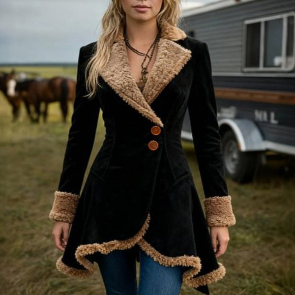 Women’s Thick Fleece Fur Lined Winter Coat