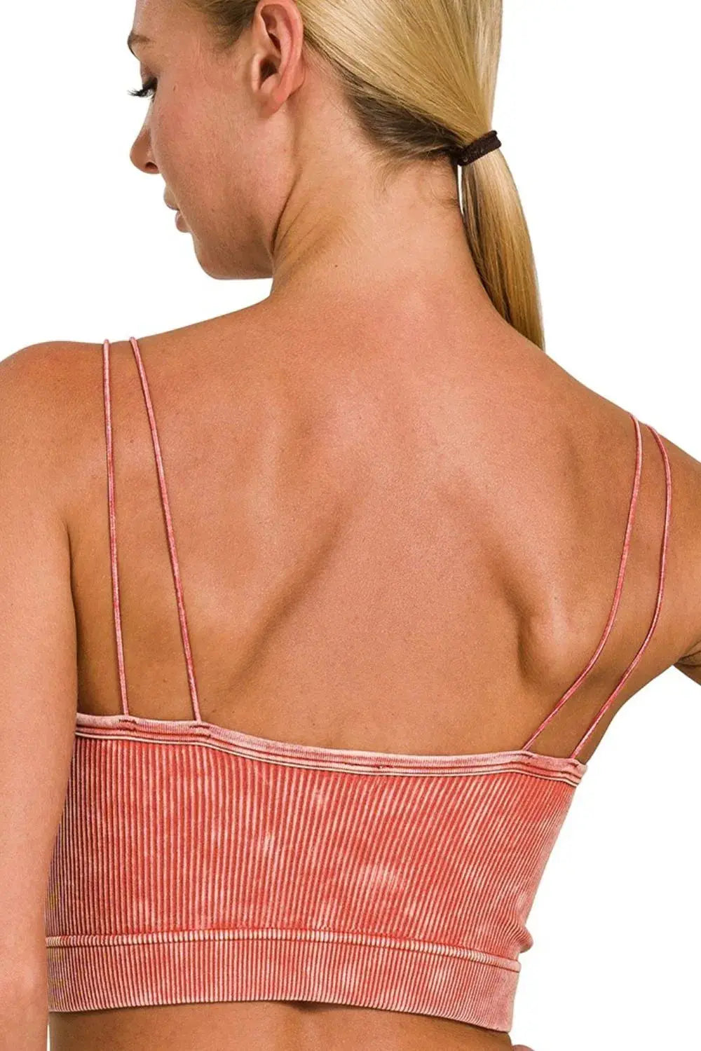 Brami Tank Top - Ribbed Seamless Double Strap - Comfy Casual