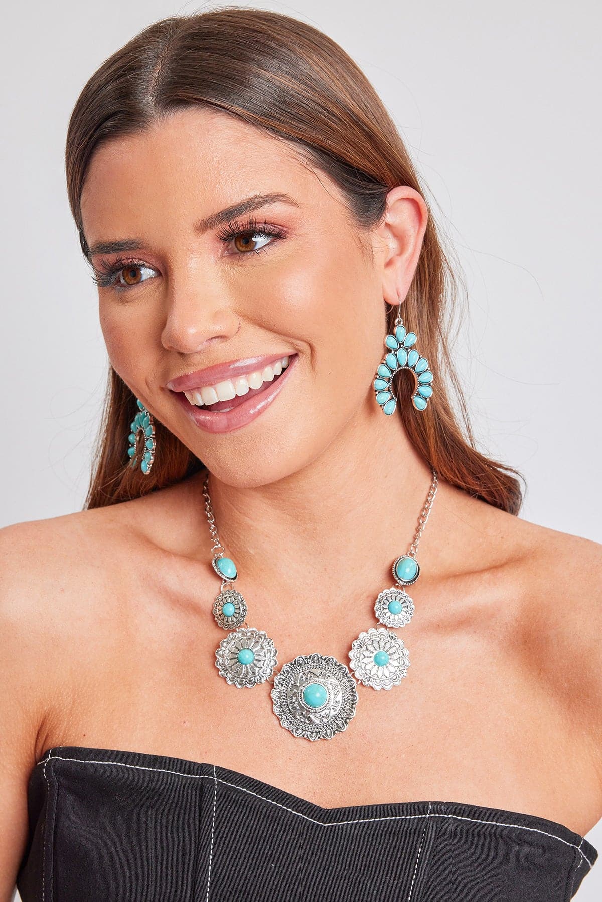 Turquoise Blossom Earring