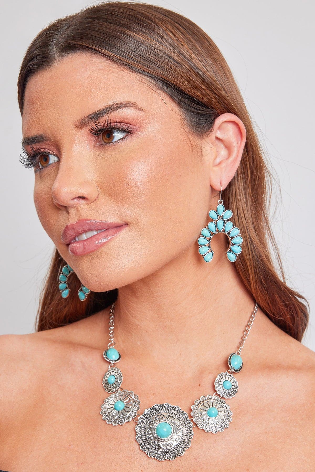 Turquoise Blossom Earring