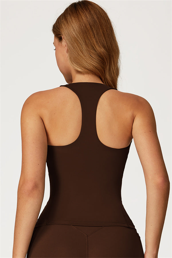 The Glacier Crop Tank Flared Leggings 2-Piece Set