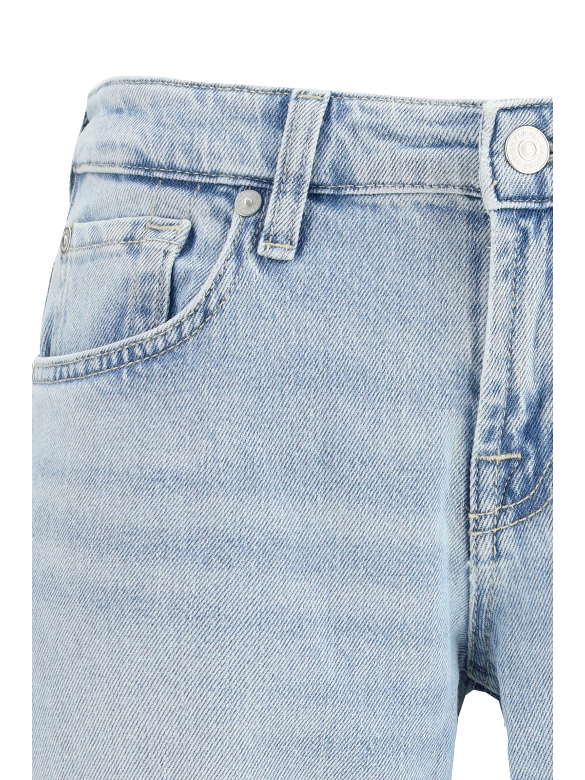 Low Straight Jeans in Sea Breeze