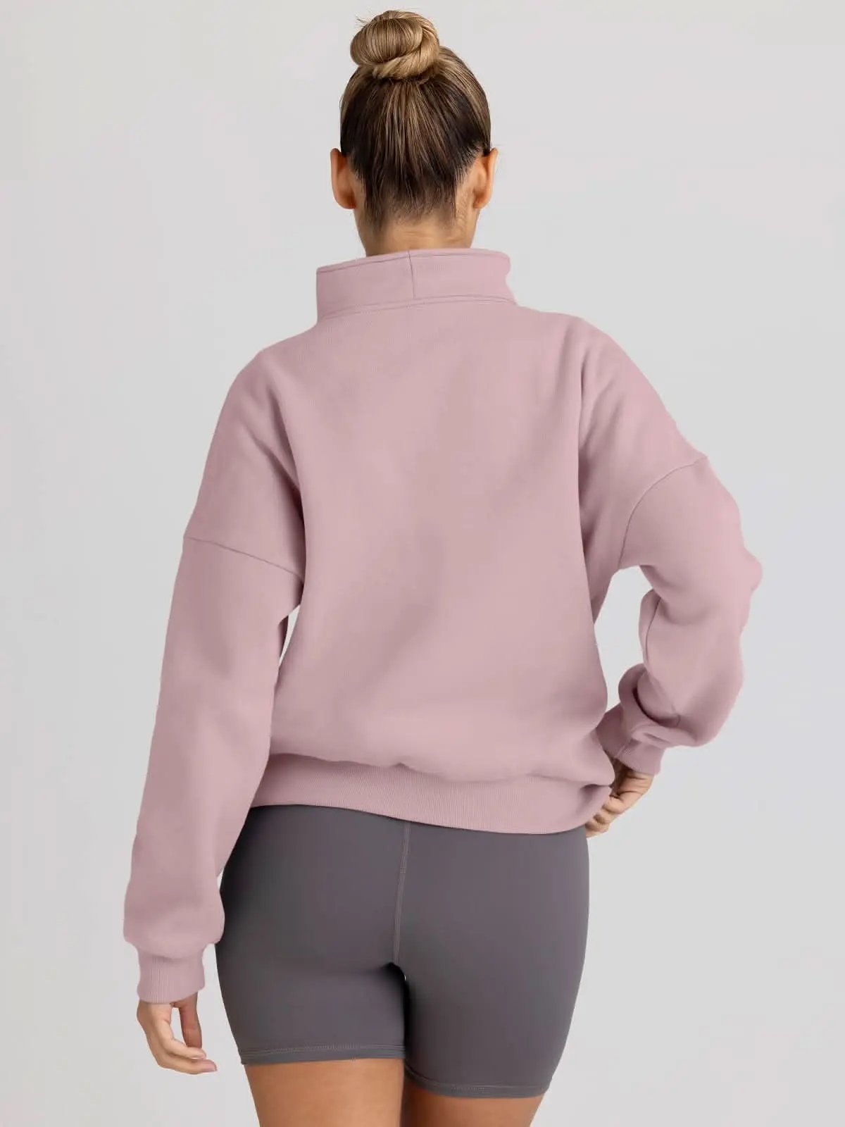 Love Salve Half Zip Sweatshirt Women's Fall/Winter Oversized Pullover - Comfy & Trendy