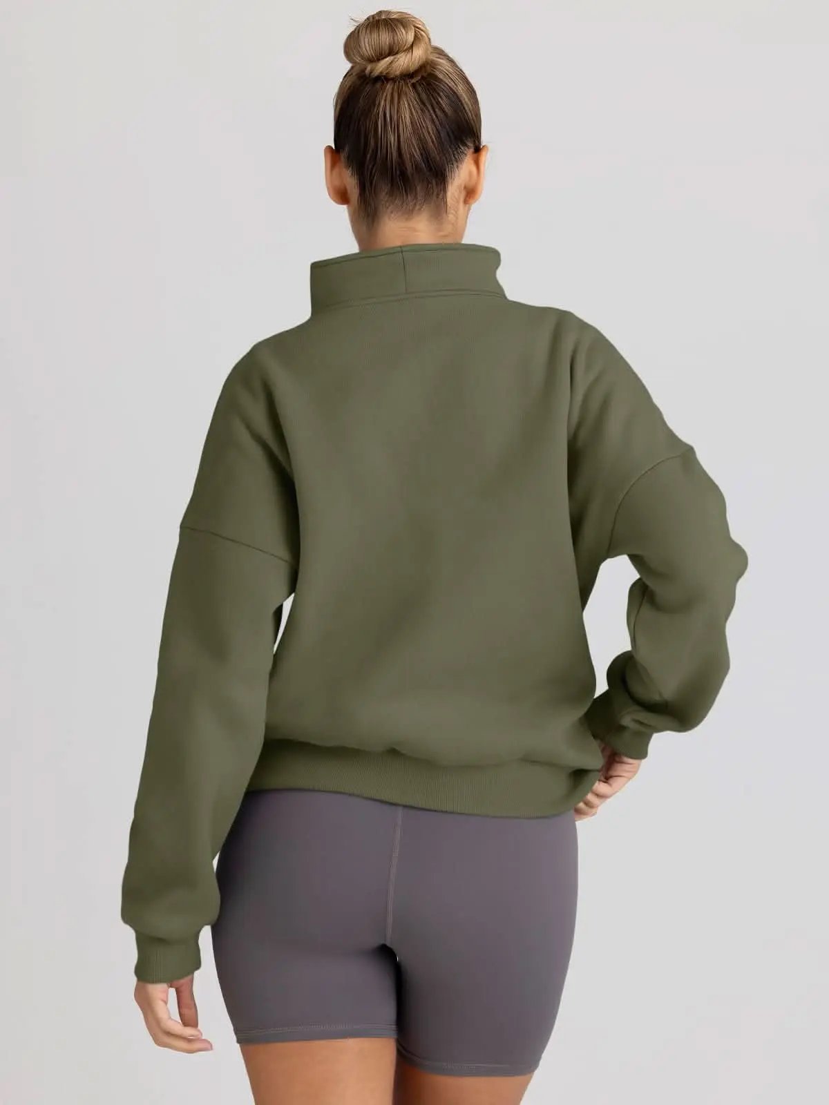 Love Salve Half Zip Sweatshirt Women's Fall/Winter Oversized Pullover - Comfy & Trendy