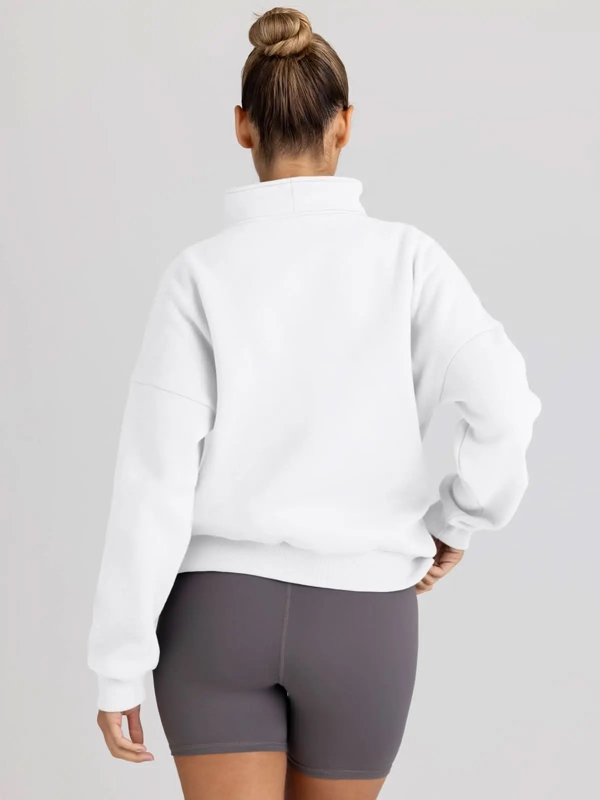 Love Salve Half Zip Sweatshirt Women's Fall/Winter Oversized Pullover - Comfy & Trendy